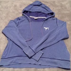 Pink cropped Hoodie with pockets